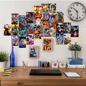 Anime Wall Collage Kit: Aesthetic 60 PCS Anime Room‎ Decor 4.2x6.2 inch